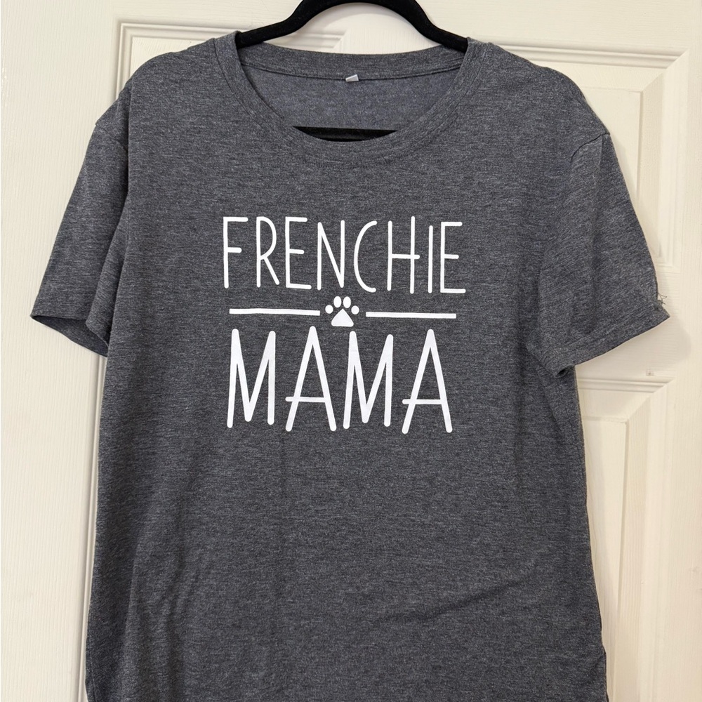 Gray Frenchie Mama Kids Shirt